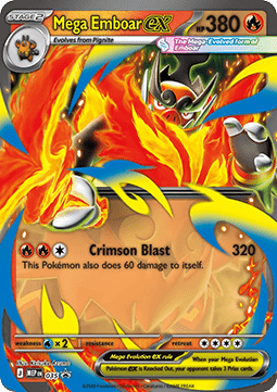 Pokemon TCG Mega Emboar ex (MEP 035)
