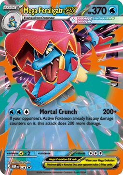 Pokemon TCG Mega Feraligatr ex (MEP 036)