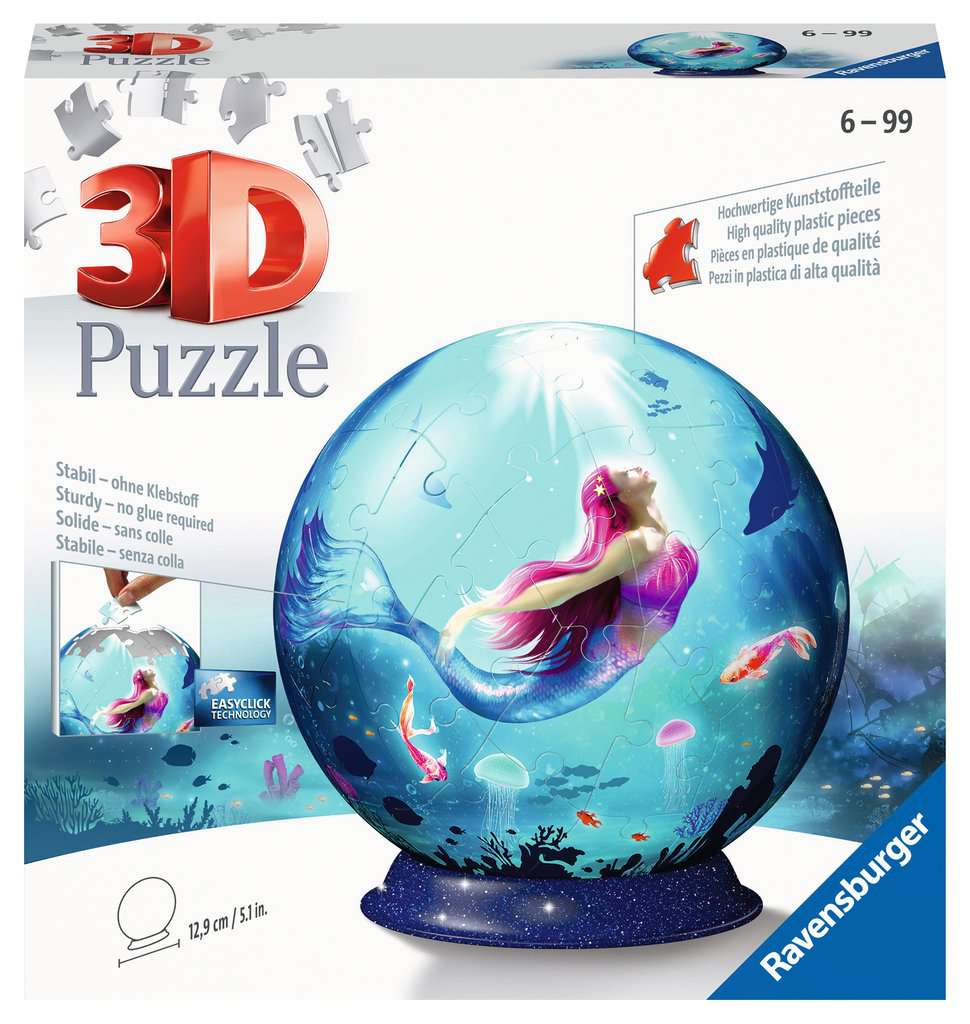 Mermaid 72pc 3D Puzzle