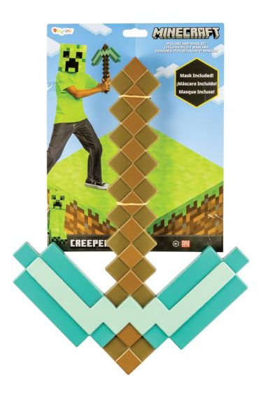 Minecraft Pickaxe & Mask Set