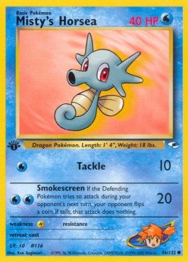 Pokemon TCG Misty's Horsea (GH 86)