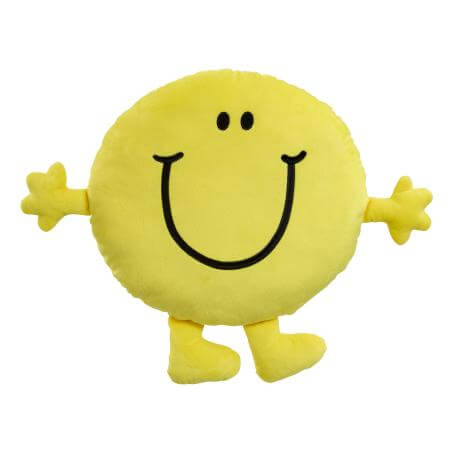 Mr Men Mr Happy Large Cushion Plush