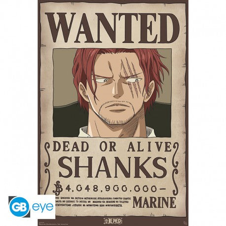 One Piece Wanted Shanks Poster