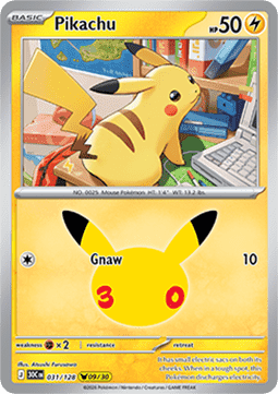 Pokemon TCG Pikachu (30C 031)