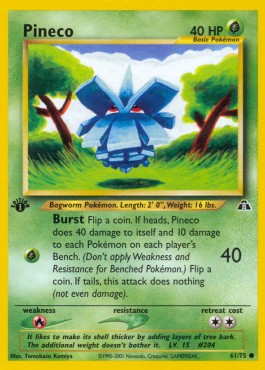 Pokemon TCG Pineco (NDI 61)