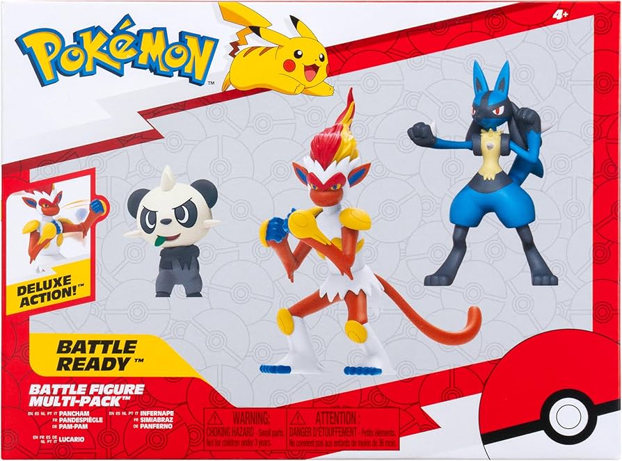 Pokemon Battle Figure Multipack - Lucario, Infernape and Pancham