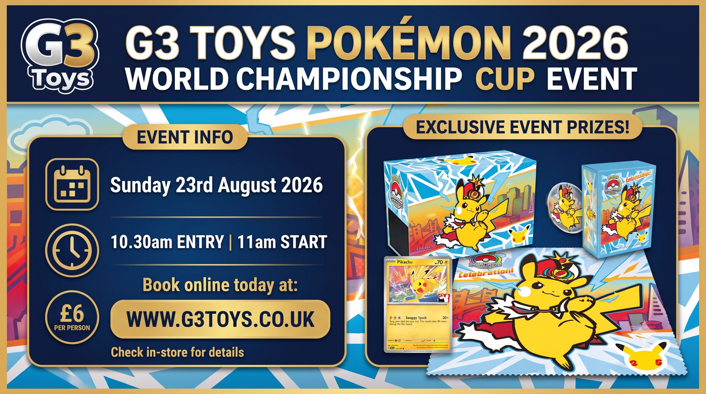 G3 Toys 2026 Pokémon World Championships Celebration Event