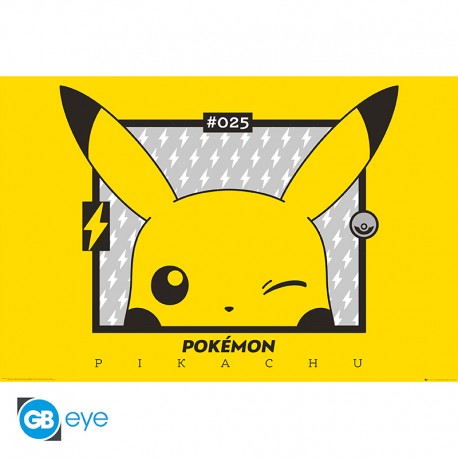 Pokemon Pikachu Winking Poster