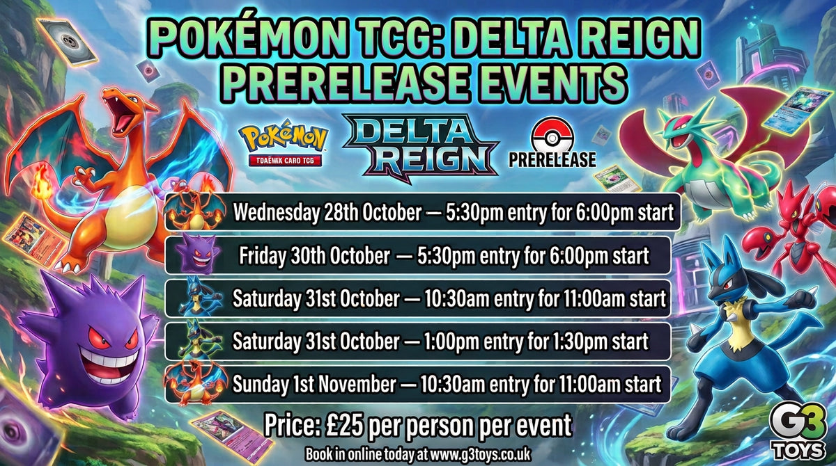 G3 Toys Pokémon TCG Delta Reign Prerelease Event Entry