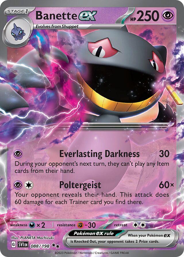 Pokémon TCG Banette ex (SVI 088)