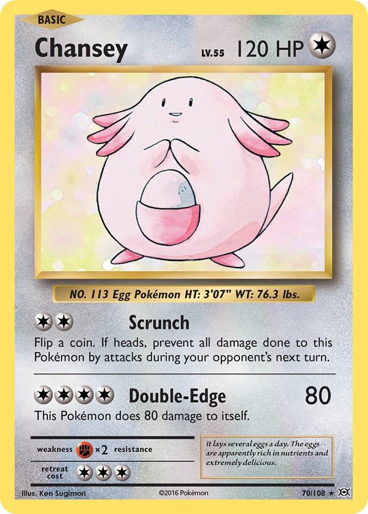 Pokemon TCG Chansey (EVO 70) Reverse Holo