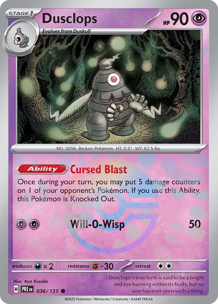 Pokémon TCG Dusclops (xPRE 036)