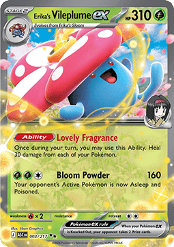 Pokemon TCG Erika's Vileplume ex (ASC 003)