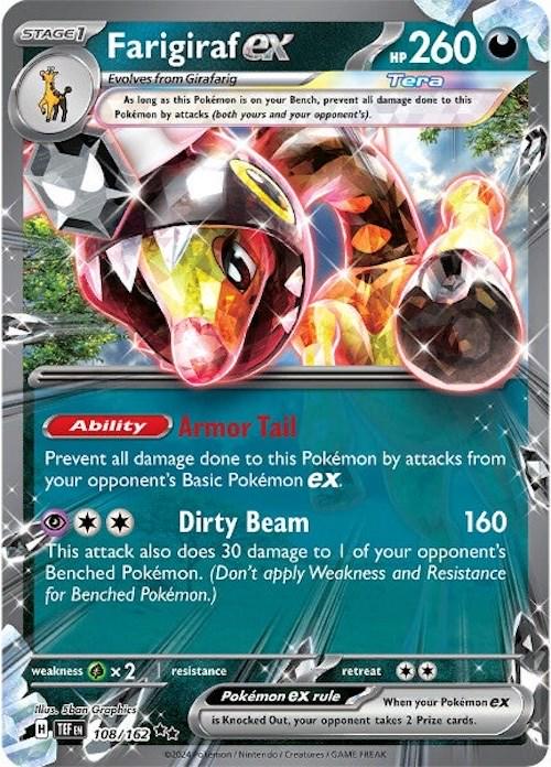 Pokemon TCG Farigiraf ex (TEF 108)