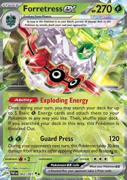 Pokemon TCG Forretress ex (PAF 002)