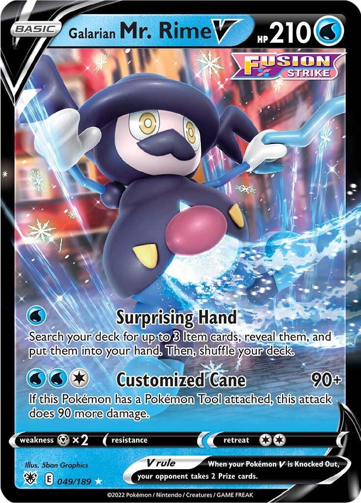 Pokemon TCG Galarian Mr. Rime V (ASR 049)