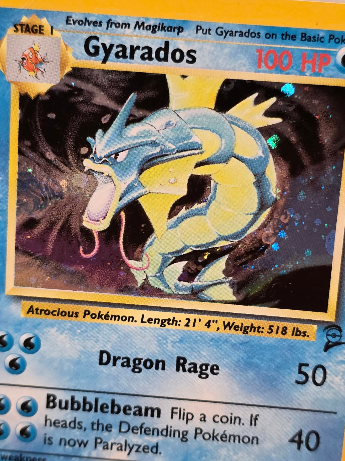 Pokemon TCG Gyarados (B2 7) Damaged