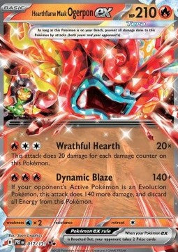 Pokemon TCG Hearthflame Mask Ogerpon ex (PRE 017)