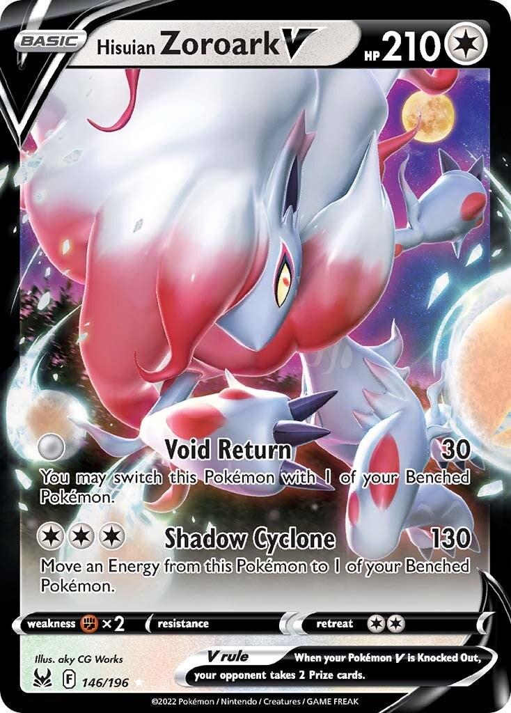 Pokemon TCG Hisuian Zoroark V (LOR 146)