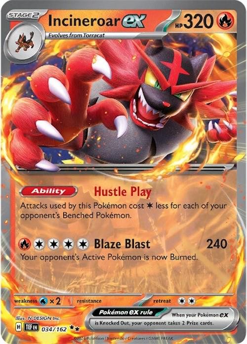 Pokemon TCG Incineroar ex (TEF 034)