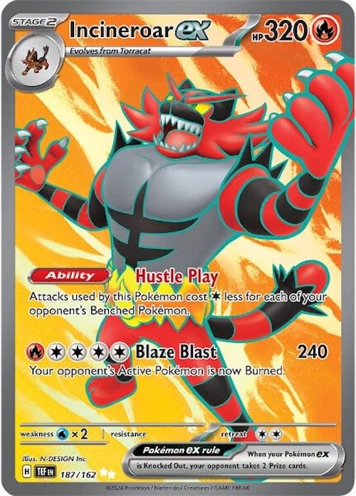 Pokemon TCG Incineroar ex (TEF 187)