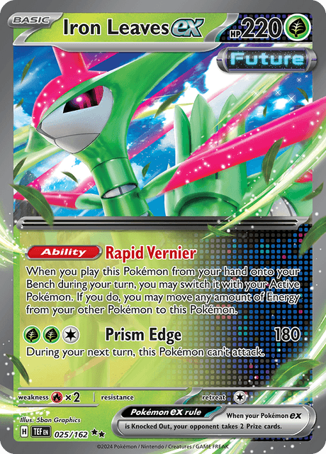 Pokémon TCG Iron Leaves ex (TEF 025)