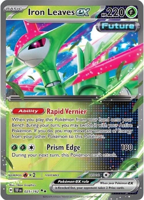 Pokemon TCG Iron Leaves ex (TEF 025)