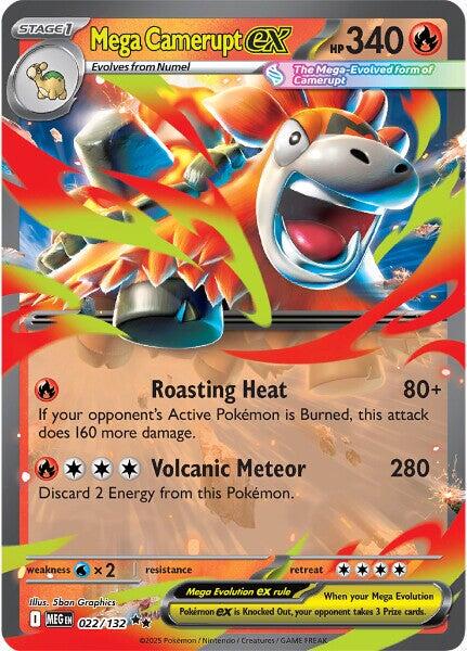 Pokémon TCG Mega Camerupt ex (MEG 022)