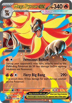 Pokemon TCG Mega Pyroar ex (CRI 015)