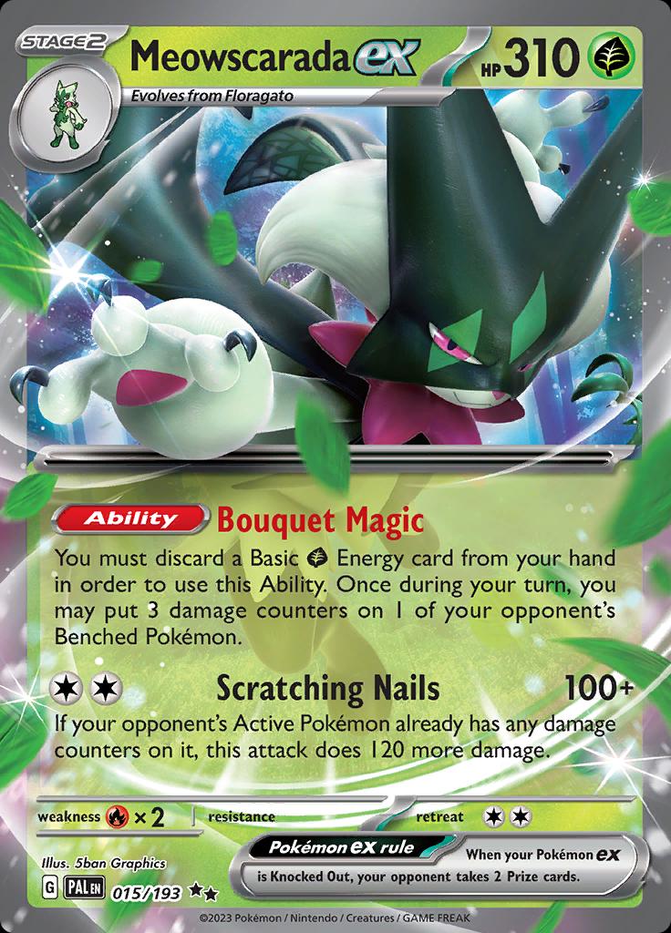 Pokemon TCG Meowscarada ex (PAL 015)