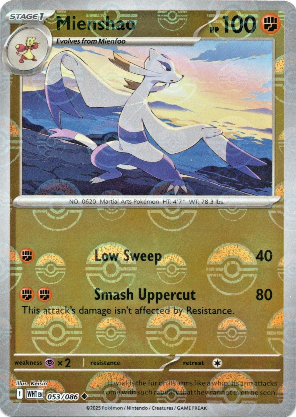 Pokémon TCG Mienshao (xWHT 053)
