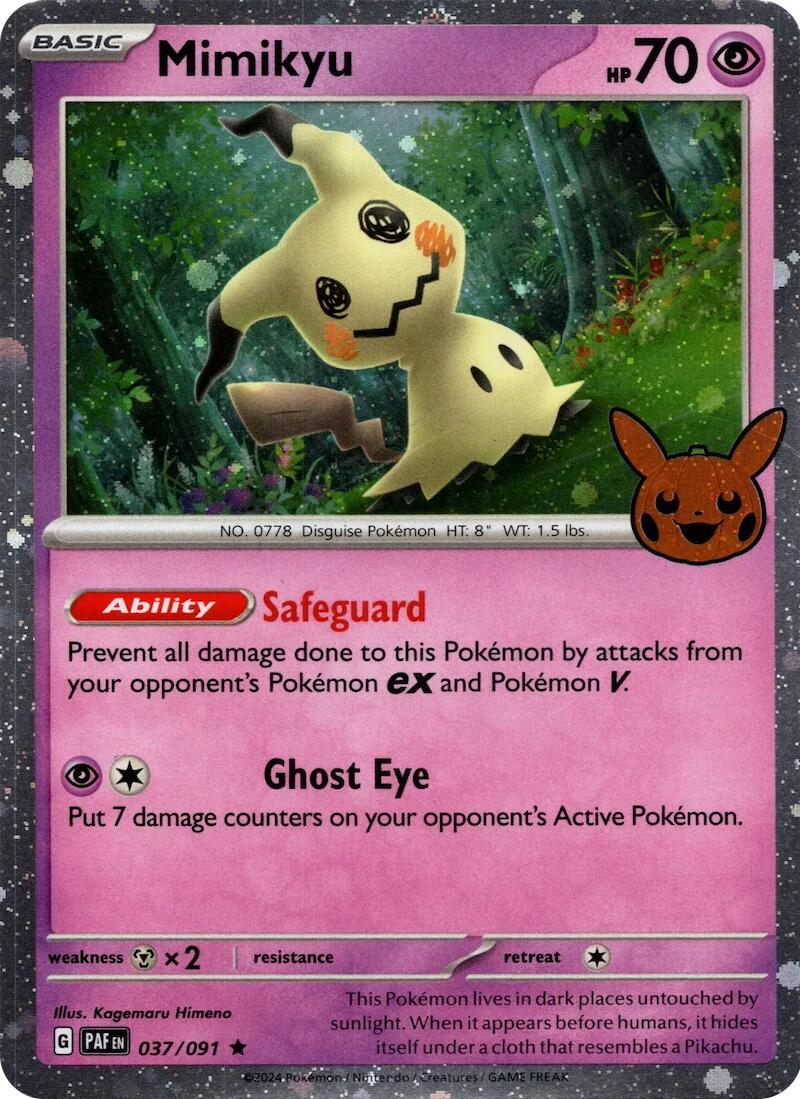 Pokemon TCG Mimikyu (BOO24 PAF 037)