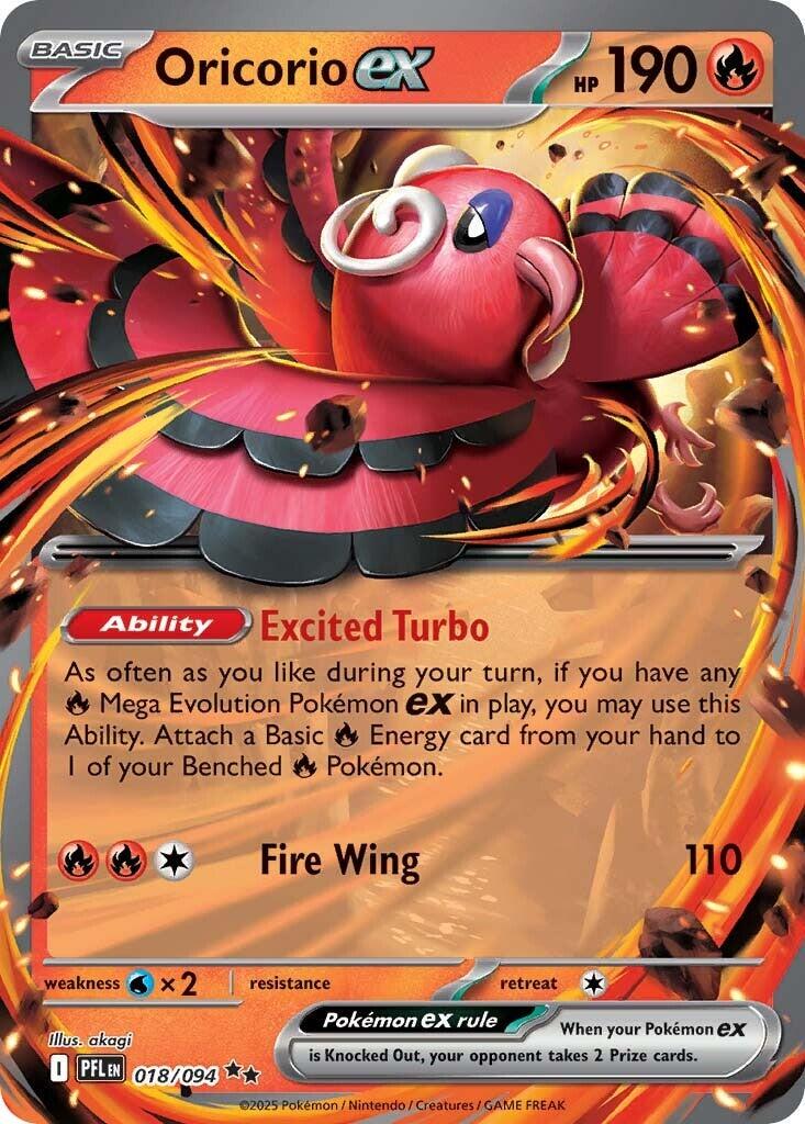 Pokémon TCG Oricorio ex (PFL 018)