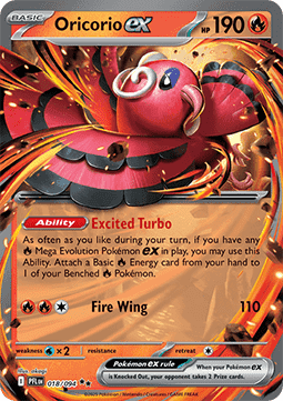 Pokemon TCG Oricorio ex (PFL 018)