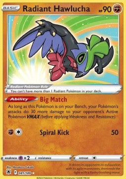 Pokemon TCG Radiant Hawlucha (ASR 081)