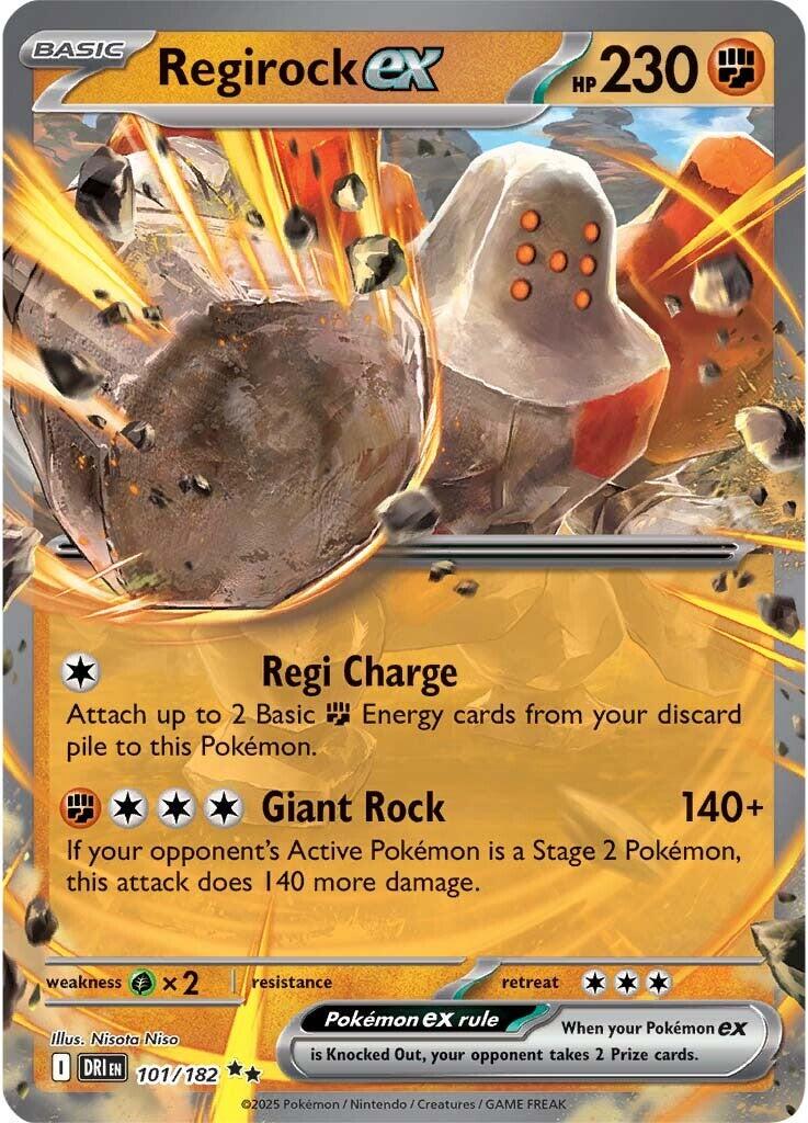 Pokémon TCG Regirock ex (DRI 101)