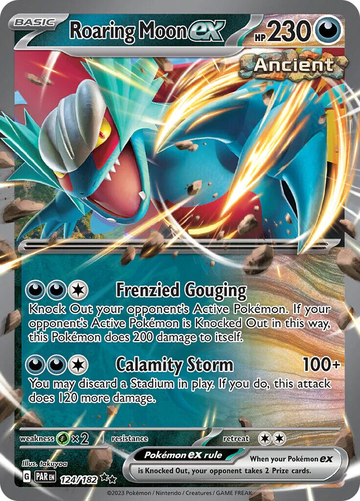 Pokémon TCG Roaring Moon ex (PAR 124)