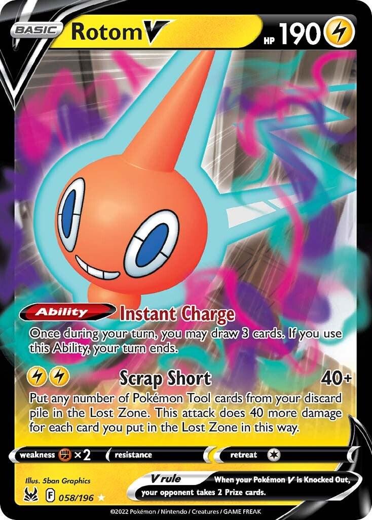 Pokemon TCG Rotom V (LOR 058)