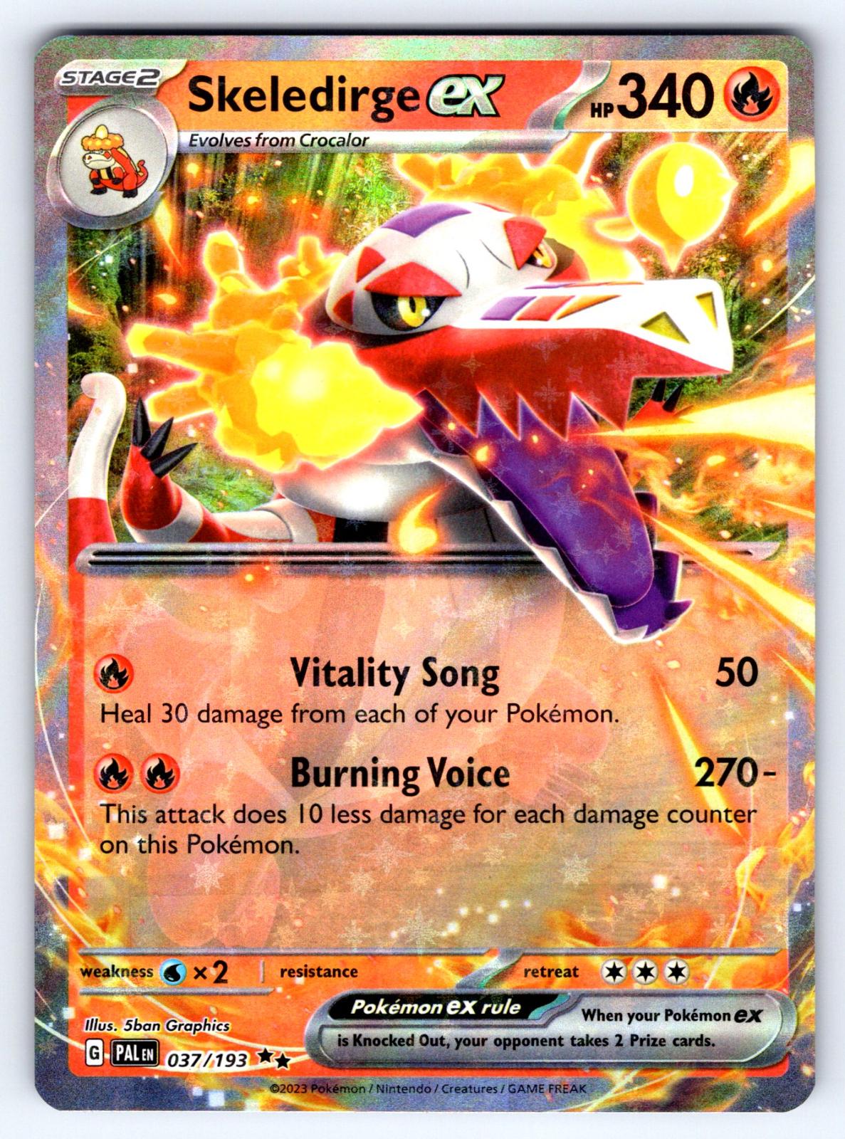 Pokemon TCG Skeledirge ex (PAL 037)