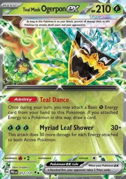 Pokemon TCG Teal Mask Ogerpon ex (PRE 012)