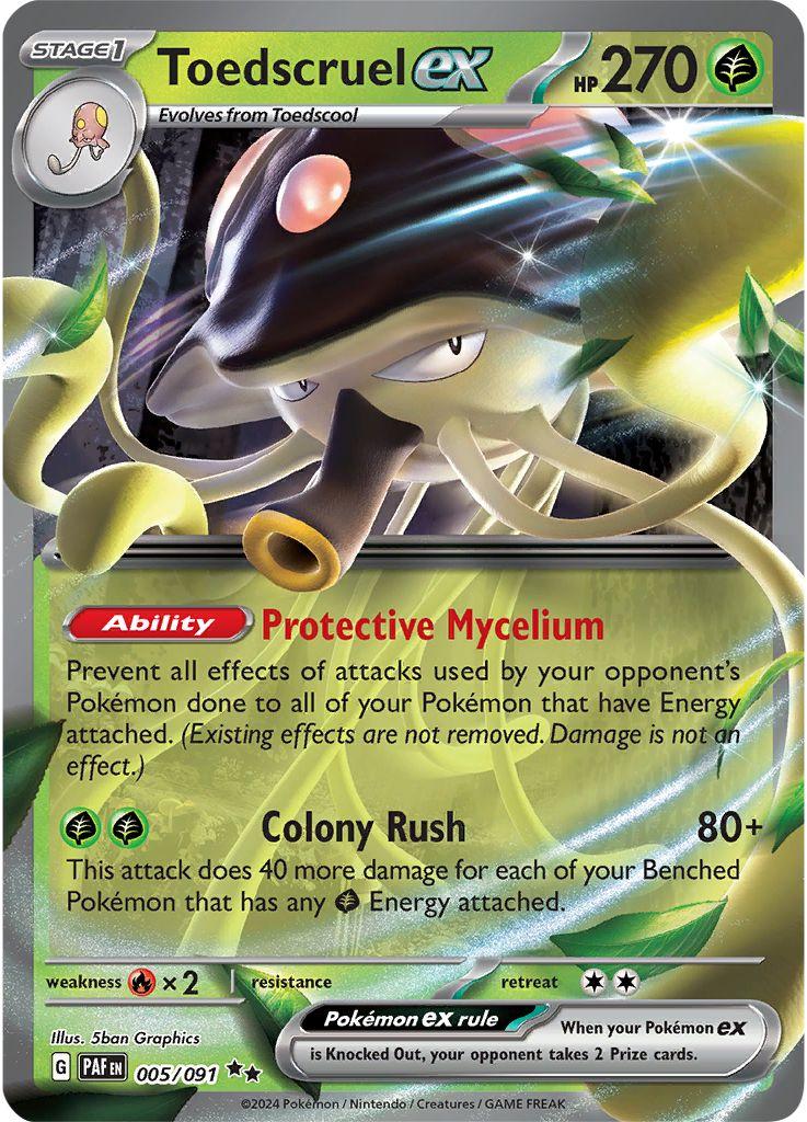 Pokemon TCG Toedscruel ex (PAF 005)