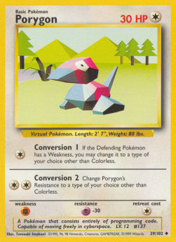 Pokemon TCG Porygon (BS 39)