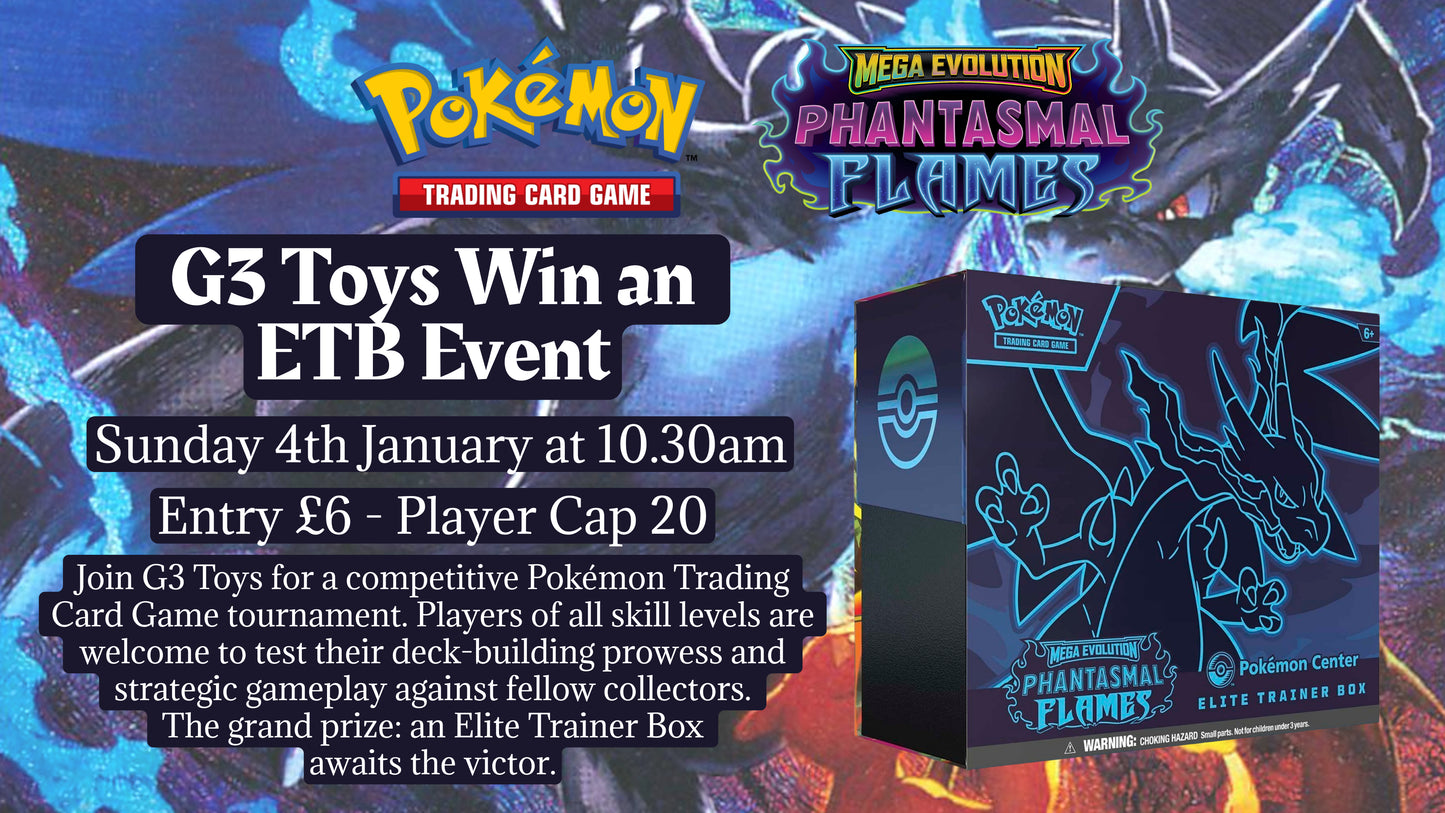 G3 Toys Pokemon TCG - Win An ETB Event