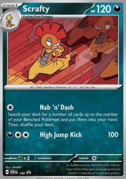 Pokemon TCG Scrafty (SVP 188)