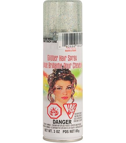 Silver Glitter Hairspray