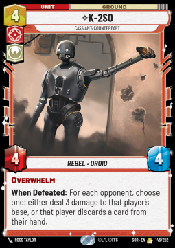 Star Wars Unlimited - K-2SO, Cassian's Counterpart (SOR 145)