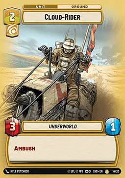 Star Wars Unlimited Cloud-Rider Holo OP 1420
