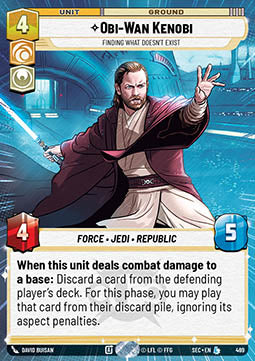 Star Wars Unlimited: Obi-Wan Kenobi, Finding What Doesn't Exist (V.1) SEC 469