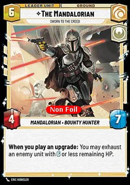 Star Wars Unlimited The Mandalorian Sworn to the Creed Judge Promo 22