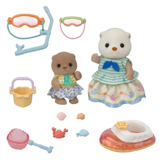 Sylvanian Families Sea Otter Sisters-Splashy Snorkel Set